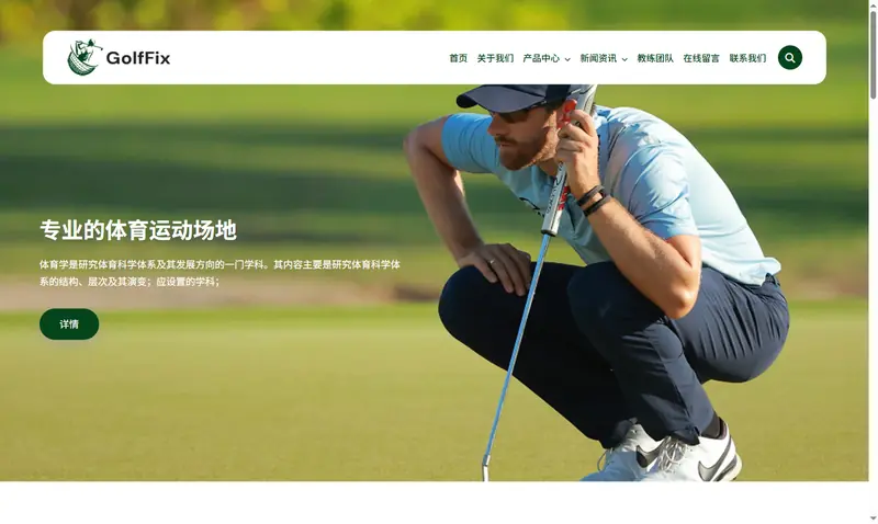 高尔夫球场 体育运动场 项目示意图